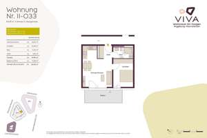 Zeitgemäß wohnen mit Komfort – attraktive 2-Zimmer-Neubauwohnung – Die vollständige Adresse der Immobilie erhältst du vom Anbieter., 86179 Haunstetten-Süd, Augsburg – Vorschaubild 8