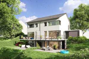 Neubau DHH in Traumlage von Pfullingen mit Carport und schönem Grundstück - Haus 2 – Reutlingen (Kreis) – Vorschaubild 1