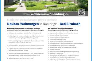 BAUSTELLE LÄUFT - WOHNEN IN VOLLENDUNG - NATUR PUR UND TOLLE ARCHITEKTUR - exkl. Wohnungen degr.AfA – Die vollständige Adresse der Immobilie erhältst du vom Anbieter., 84364 Bad Birnbach – Vorschaubild 60