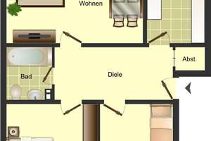 Einzugsfertige Wohnung in beliebter Lage! – Lüneburger Straße 42, 47167 Neumühl, Duisburg – Vorschaubild 2