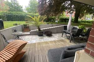 Exklusive  Gartengeschosswohnung mit Parkanlage,  großer Südterrasse & Tiefgarage in Barmbek-Süd – Musterstrasse 1, 22081 Barmbek-Süd, Hamburg – Vorschaubild 3