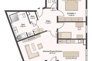 Modernes Wohnen mit Stil – Großzügige 3-Zimmer-Wohnung mit Loggia – Die vollständige Adresse der Immobilie erhältst du vom Anbieter., 86150 Innenstadt. St. Ulrich-Dom, Augsburg – Vorschaubild 15