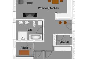 lichtdurchflutete  3,5 Raum Wohnung  mit Einbauküche und Homeoffice – Steinbacher Straße 26, 1157 Cotta (Stadtteil), Dresden – Vorschaubild 2