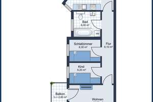 3.000 Euro Umzugsbonus: Renovierte 4 Zimmer Wohnung mit Einbauküche und Balkon, ideal für WGs – 39112 Sudenburg, Magdeburg – Vorschaubild 4