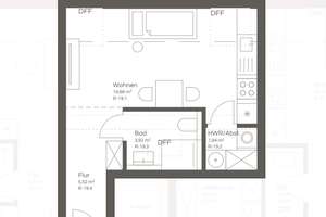 QNG-Neubau: 1-Zimmer Wohnung in ruhiger Sackgassenlage – Pommernstraße 12, 48167 Gremmendorf-West, Münster – Vorschaubild 3