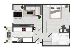 Seidnitz...ruhig und grün: frisch renovierte 2-Zi.-Whg. mit Balkon – Winterbergstraße 84e, 1237 Seidnitz/Dobritz, Dresden – Vorschaubild 6