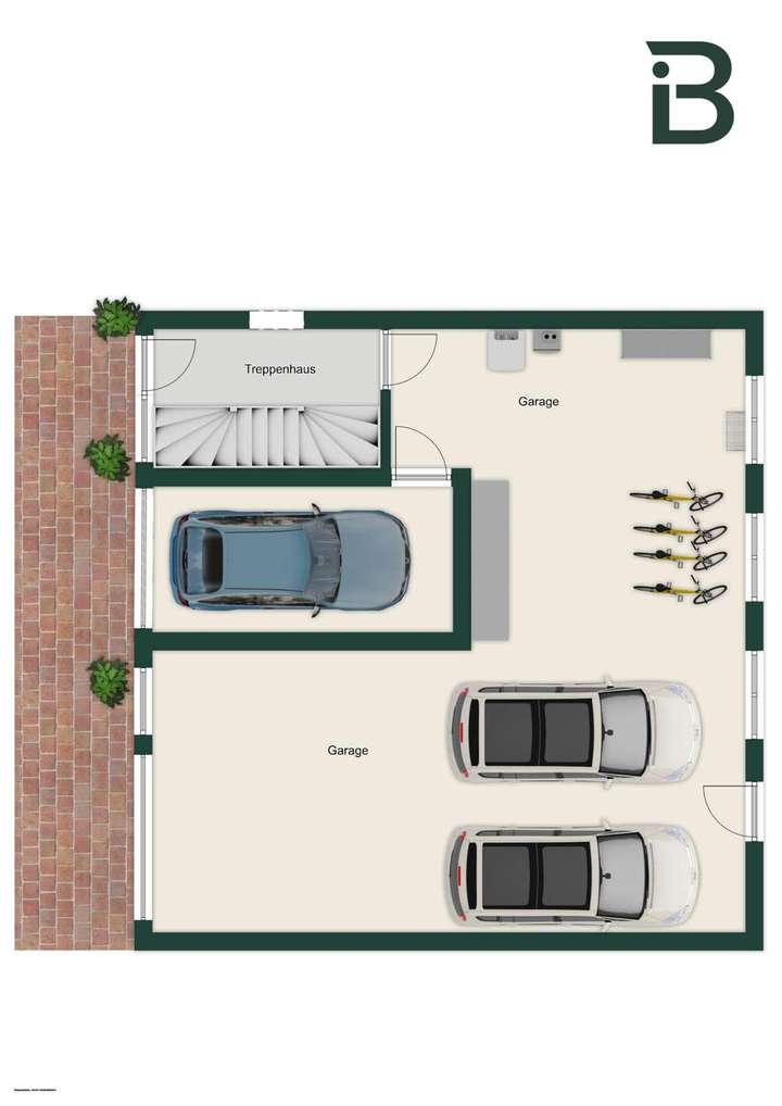 Erdgeschoss Haus 2 - Garagen