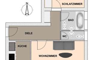 Investieren mit Perspektive! Vermietete 2-Zimmer-DG-Wohnung mit Südbalkon in Solln – Die vollständige Adresse der Immobilie erhältst du vom Anbieter., 81477 Obersendling, München – Vorschaubild 9