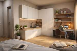 WE 48: Eberswalde: ERSTBEZUG im LUXUS Neubau: 1-Zi mit 21m² MIT BALKON ab 2028 BEZUGSBEREIT – Die vollständige Adresse der Immobilie erhältst du vom Anbieter., 16225 Eberswalde – Vorschaubild 9