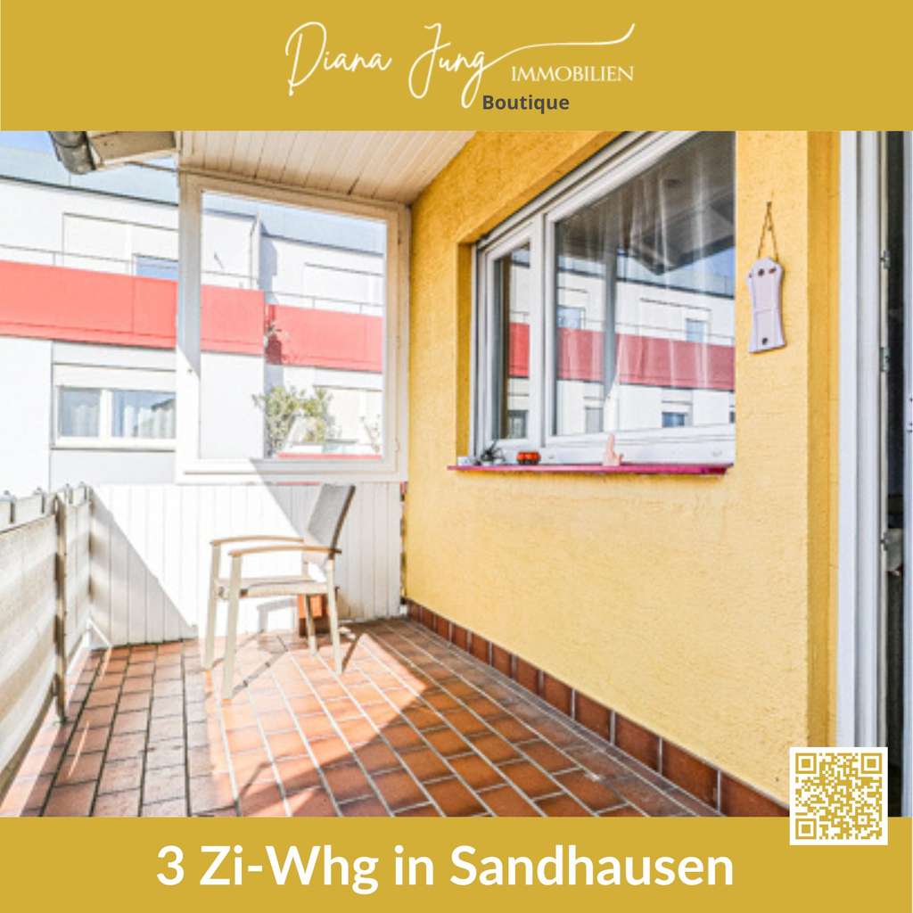 Immobilie in Sandhausen - DJI: Toll geschnittene Maisonette-Wohnung mit Balkon und Garage - Bild 0
