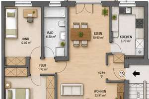 Stillvoll sanierte 3-Zimmer Oase in Augsburg-Kriegshaber – Die vollständige Adresse der Immobilie erhältst du vom Anbieter., 86156 Kriegshaber, Augsburg – Vorschaubild 15