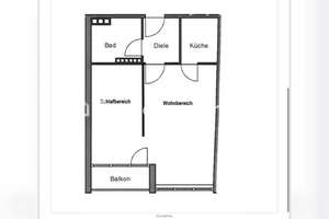 Tauschwohnung: Haidhausen 1,5 Zimmer gehen mind. 2 Zimmer Wohnung