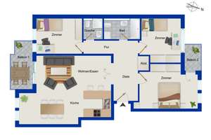 Bezugsfreie 4-Zimmer-Eigentumswohnung mit 2 Bädern und Aufzug in Berlin-Spandau – Die vollständige Adresse der Immobilie erhältst du vom Anbieter., 13581 Wilhelmstadt, Berlin – Vorschaubild 20