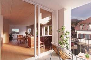 Mit Tilgungszuschuss! Wunderschöne 4-Zimmer-Wohnung im 1.OG mit Holzdecken und Fußbodenheizung