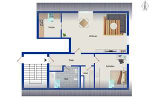 Charmante 2-Zimmer-Dachgeschosswohnung in begehrter Lage von München-Giesing – Die vollständige Adresse der Immobilie erhältst du vom Anbieter., 81539 Obergiesing, München – Vorschaubild 10