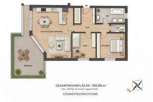 88677 Markdorf Penthouse mit Aufzug Wohnen am Anger mit 3 Stellplätzen – Die vollständige Adresse der Immobilie erhältst du vom Anbieter., 88677 Markdorf – Vorschaubild 15