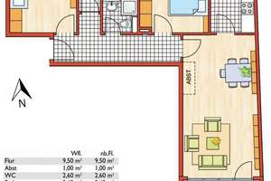 Zentral. Traumgrundriss. Mit ruhigem, südlichem Balkon, Tiefgarage und grünem Innenhof – Landsberger Straße 141, 80339 Westend, München – Vorschaubild 18