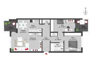 Attraktive 3-Zimmer-Wohnung mit Potenzial  – Perfekt für Selbstnutzer oder Kapitalanleger
 – Die vollständige Adresse der Immobilie erhältst du vom Anbieter., 81476 Forstenried, München – Vorschaubild 14