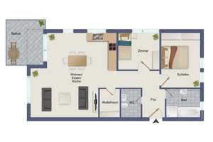 Neuwertige 3,5-Zimmer-Wohnung in KfW-55-Bauweise – modern, komfortabel und zukunftssicher – Die vollständige Adresse der Immobilie erhältst du vom Anbieter., 89150 Laichingen – Vorschaubild 10