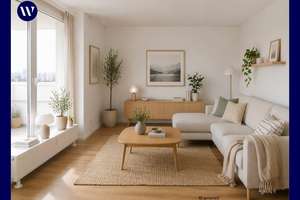 Renovierte + kompakte 3-Zimmer-Wohnung, 2 Balkone mit Weitblick, Duschbad + Aufzug – Kurt-Schumacher-Straße 12, 38102 Viewegsgarten-Bebelhof, Braunschweig – Vorschaubild 1