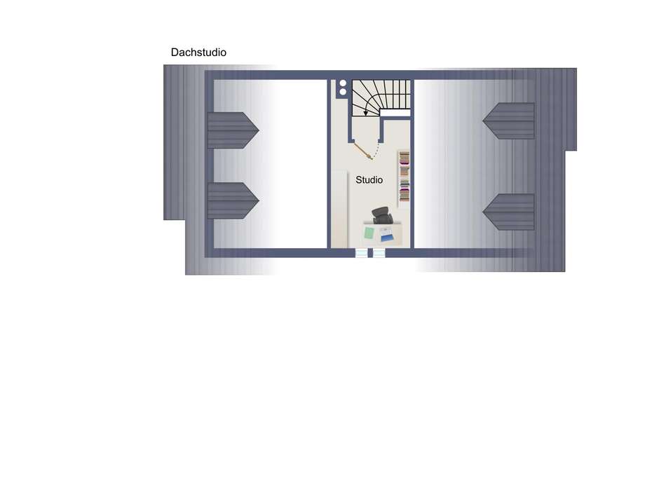 Grundriss Dachstudio