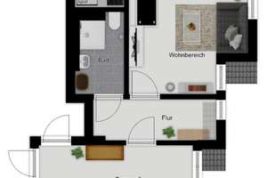 Einzimmer-Apartment (bezugsfrei) mit Tiefgaragenstellplatz in Oldenburg-Osternburg – Die vollständige Adresse der Immobilie erhältst du vom Anbieter., 26135 Osternburg, Oldenburg (Oldenburg) – Vorschaubild 13