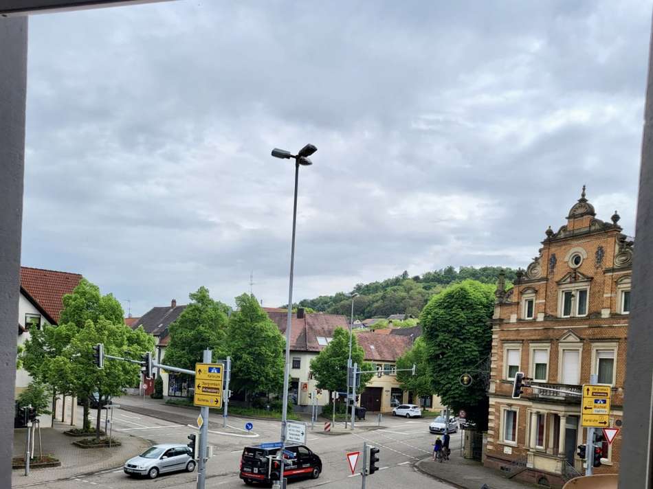 Blick vom Balkon