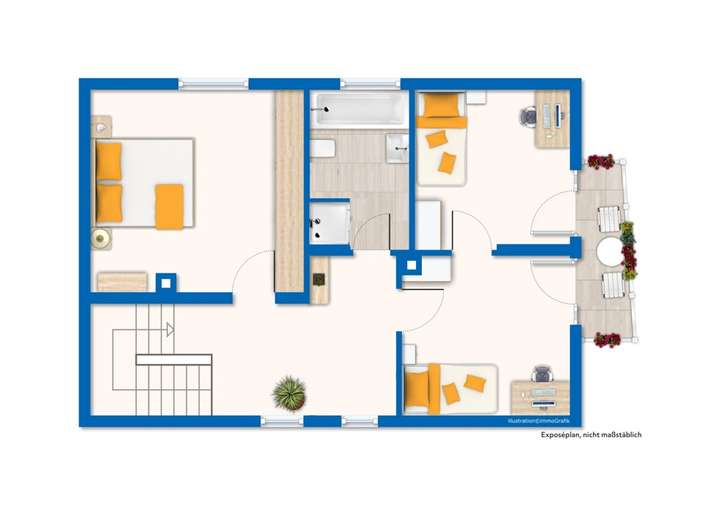 Grundriss / Skizze Obergeschos