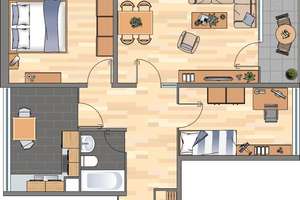 mit Laminatboden! 3-Zimmer-Wohnung in Dortmund Scharnhorst – Max-Brod-Straße 35, 44328 Scharnhorst-Ost, Dortmund – Vorschaubild 7