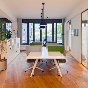 Coworking-Bereich in Regus Leuchtenbergring