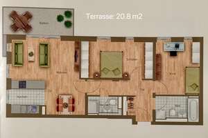 Stilvoll möblierte, ruhige und moderne 3-Zimmer-Wohnung mit privatem Garten in München-Giesing – Die vollständige Adresse der Immobilie erhältst du vom Anbieter., 81539 Obergiesing, München – Vorschaubild 15