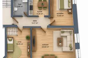 Charmante 3-Zimmer-Wohnung in Rheinnähe mit 70 m² Wohnfläche – Nürnberger Straße 34, 47249 Wanheim-Angerhausen, Duisburg – Vorschaubild 11