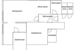 Helle individuelle DG-Wohnung  für Single/ggf. Paar in der südl. Gartenstadt – 44141 Westfalendamm, Dortmund – Vorschaubild 8