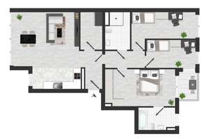4-Zimmer-Wohnung - | Erstbezug | Balkon | barrierefrei |Tiefgarage – 4107 Zentrum-Süd, Leipzig – Vorschaubild 25