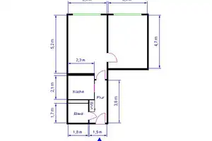 !!! Aufgepasst - Mieter gesucht - 2 Raum Wohnung!!! – Dr.-Grosz-Str. 3, 39126 Magdeburg – Vorschaubild 3