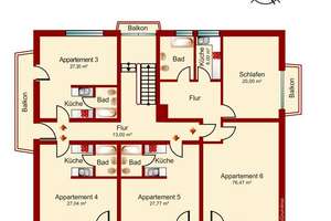 Mehrfamilienhaus mit 11 Wohnungen ca. 527 m², Grundstück 1.024 m² Keller, Garagen – Die vollständige Adresse der Immobilie erhältst du vom Anbieter., 82467 Garmisch-Partenkirchen – Vorschaubild 15