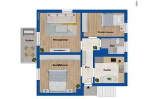 Attraktive 3-Zimmer-Wohnung mit Balkon in Duisburg-Hamborn – Die vollständige Adresse der Immobilie erhältst du vom Anbieter., 47166 Alt-Hamborn, Duisburg – Vorschaubild 12