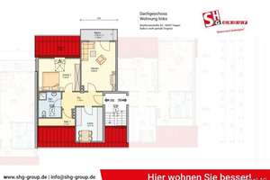 SHG+++  Schöne 2,5-Zimmerwohnung im DG mit kleinem Austritt/Loggia - Möbel mit zu verkaufen – Beethovenstraße 96, 58097 Hochschulviertel, Hagen – Vorschaubild 2
