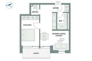EXKLUSIVES NEUBAUPROJEKT | 2-Raum-Wohnung mit Loggia und elegantem Innenleben – 4103 Zentrum-Ost, Leipzig – Vorschaubild 8