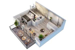 Neubau 2-Zi.-Wohnung mit/ohne Vermietungskonzept – Herbigstrasse 31, 80999 Untermenzing, München – Vorschaubild 2