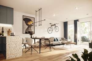 Neubau einer super geschnittenen 2-Zimmerwohnung mit großzügigem Südbalkon 
