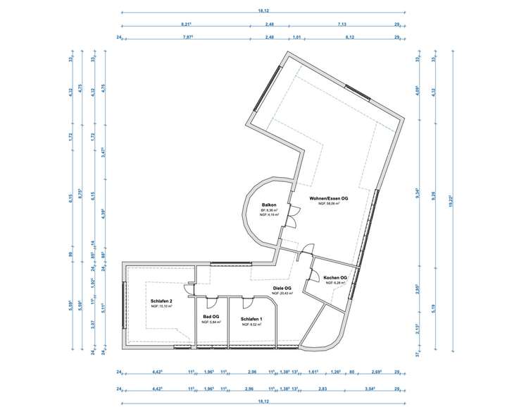 S&P | Grundriss Obergeschoss