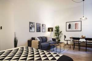1- Zimmer Wohnung mit modernem Interior