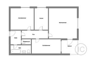 Helle frisch sanierte 3-Zimmer-Wohnung mit Balkon und praktischer Raumaufteilung – Die vollständige Adresse der Immobilie erhältst du vom Anbieter., 41179 Rheindahlen-Mitte, Mönchengladbach – Vorschaubild 9