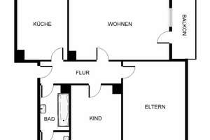 Erstbezug nach Sanierung! Helle 3-Zimmer-Wohnung im 4. OG ohne Aufzug. – 68159 Innenstadt/Jungbusch, Mannheim – Vorschaubild 3