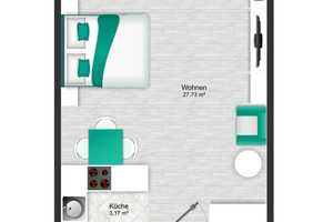 Helle und geräumige 1-Zimmer-Wohnung mit Balkon! – Appenzellerstraße 125, 81475 München – Vorschaubild 8