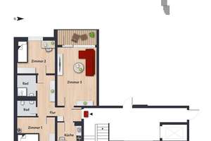 Komfortable Wohnung mit Aufzug und Dusche // 3.OG links – Dresdener Ring 59, 38444 Westhagen, Wolfsburg – Vorschaubild 4