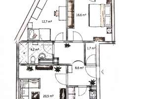 Helle 3-Zimmer Wohnung mit Balkon im 5. OG in Essen-Holsterhausen + Tiefgaragenstellplatz – Wöhlerstraße 3, 45147 Holsterhausen, Essen – Vorschaubild 13