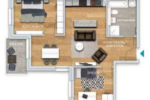 *** NEUBAU am Wildpark * 3 Zimmer - Wohnung * TG * 09/2026 * Fußbodenheizung *** – Haus B / Leopoldstr. 4, 4277 Connewitz, Leipzig – Vorschaubild 11