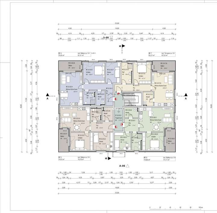 Planung Obergeschoss Grundriss